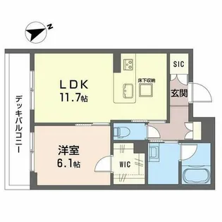 シャーメゾン ノア【0102号室】の間取り