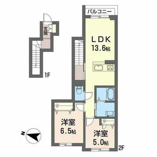 サン ビレッジ【2階】の間取り