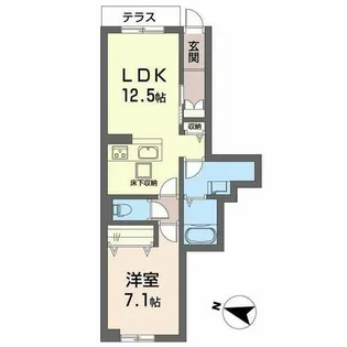 サン ビレッジ【1階】の間取り