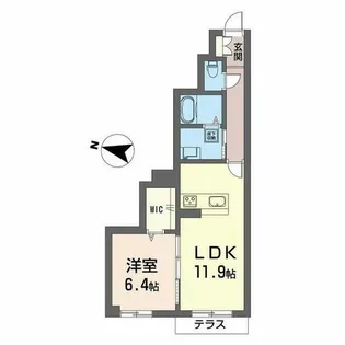 サン ビレッジ【1階】の間取り
