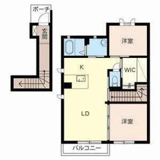 MAST COURT 神照【2階】の間取り
