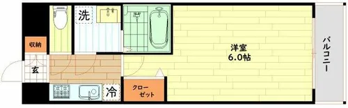 エスリードレジデンス梅田フロント【9階】の間取り