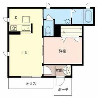 メゾン・ド・ゲート【0101号室】の間取り