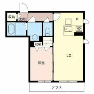 メゾン ド キャピタル【0101号室】の間取り