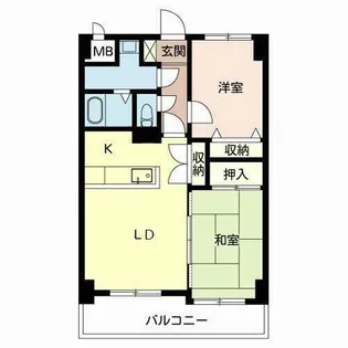 シャルム皇子山アネックス【0105号室】の間取り