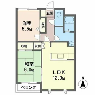 シャルム皇子山【0206号室】の間取り