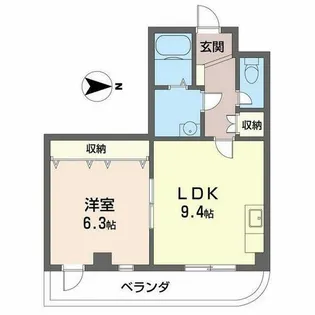 シャルム皇子山【0301号室】の間取り