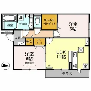 クレストコート O&K【1階】の間取り