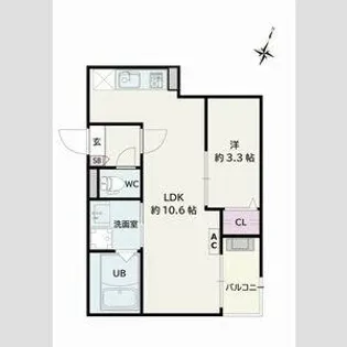 Jack kamishigeharaⅠ【1階】の間取り