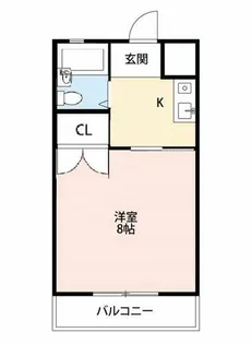 一ツ木マンション安井Ⅱ【3階】の間取り