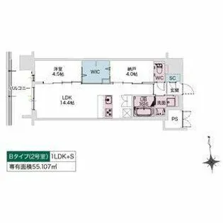 Draw上本町【8階】の間取り