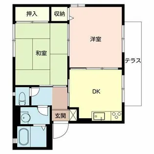 シティライフKOYO【0108号室】の間取り