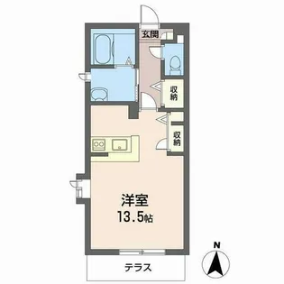 谷上平和荘【0103号室】の間取り
