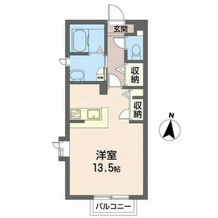 谷上平和荘【0205号室】の間取り