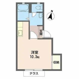フレグランスKOYO【0110号室】の間取り