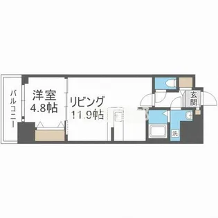 フォーリアライズ本町レクス【3階】の間取り