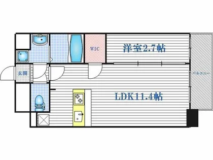 アプリーレ中之島【13階】の間取り