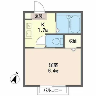 ブルーメ本山南【0201号室】の間取り