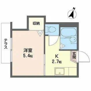 エル・ハミール【0102号室】の間取り