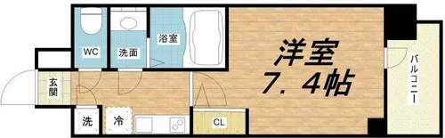 セレニテ本町東リアン【4階】の間取り