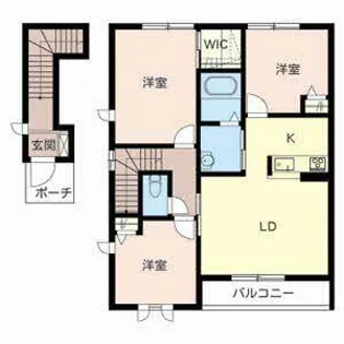 シャーメゾン坂元【2階】の間取り