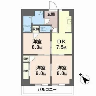 メゾンヒカリ【0503号室】の間取り
