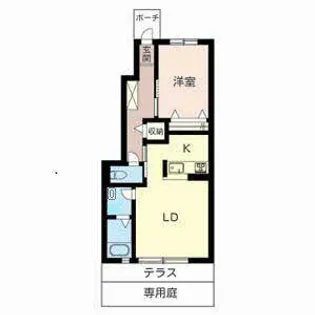 シャーメゾンひまわり【0101号室】の間取り