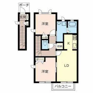 Espoir(エスプワール)【0202号室】の間取り