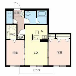 シャーメゾン鳳【0103号室】の間取り