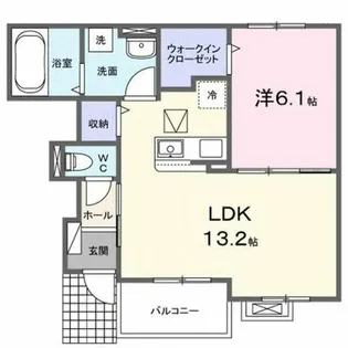 サン シャイン ヴィレッジ【1階】の間取り