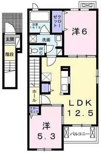 カーサセレーナA【2階】の間取り