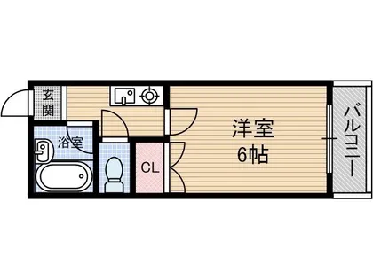 宮元12番館【106号室】の間取り