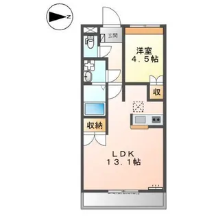 トワイライト・ヒル【1階】の間取り