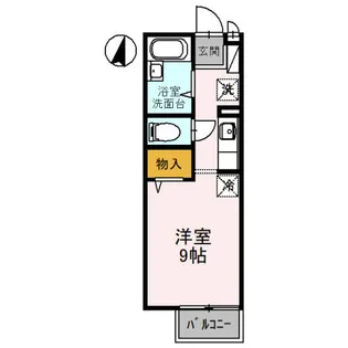 アメニティ大美野 B【2階】の間取り