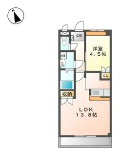 パストラル・ヴィラージュ【1階】の間取り