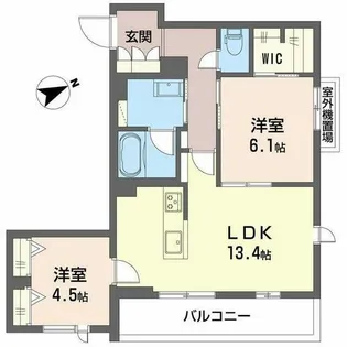 エクリアス浜寺【0301号室】の間取り