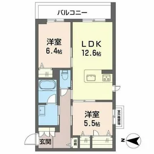 シャーメゾン ジー コート ホウゼンジ【0305号室】の間取り