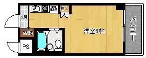 スカイコート姫路【223号室】の間取り