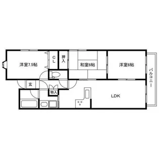 シャンティ船場【503号室】の間取り