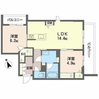 シャーメゾン ワイズベル【0301号室】の間取り