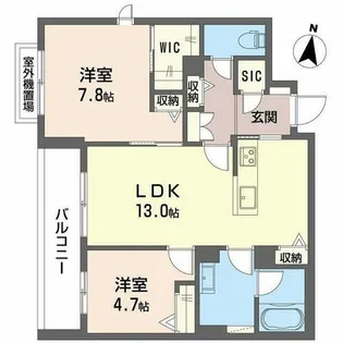 オーバチュア【0301号室】の間取り