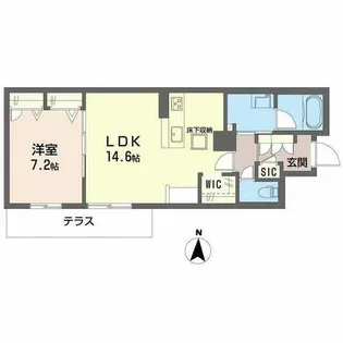 シャーメゾン ラト ファミリア【0101号室】の間取り
