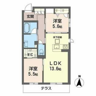 シャーメゾン ラト ファミリア【0103号室】の間取り