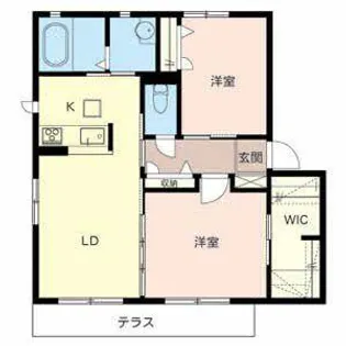 ジョワ ファミーユ【0102号室】の間取り