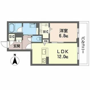 テラッセ奈良公園【0203号室】の間取り