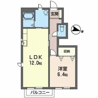 ウィンドコート【1階】の間取り
