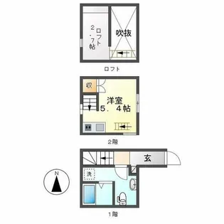 ラフィーカ金山【1階】の間取り