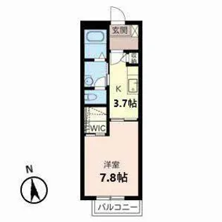シャーメゾン楽音寺【2階】の間取り