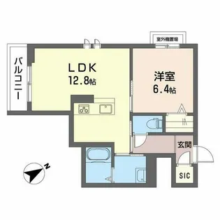 ヴィーエ【0303号室】の間取り