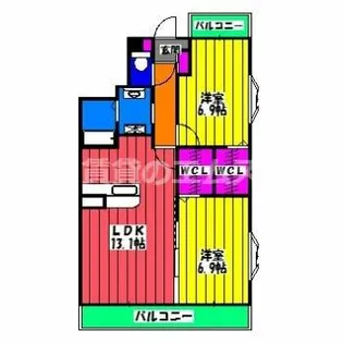 スコルピアス【2階】の間取り